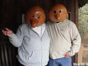 Gourd masks.