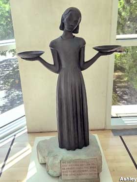 Bird Girl statue.