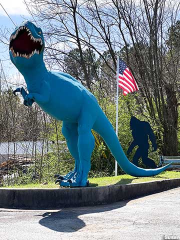 T. Rex Statue.