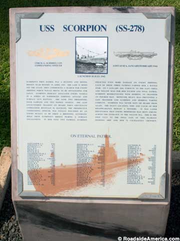 USS Scorpion marker.