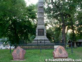 Spirit Lake Massacre Monument.