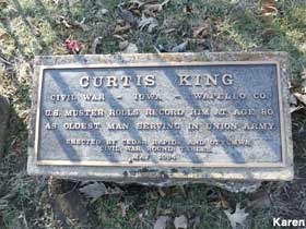Grave of Curtis King.
