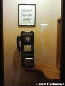 Surf Ballroom pay phone booth.