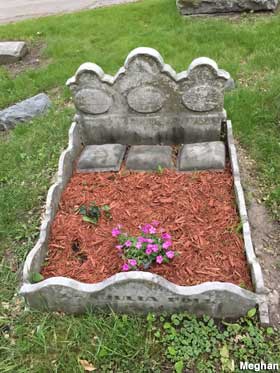 Three children's graves.