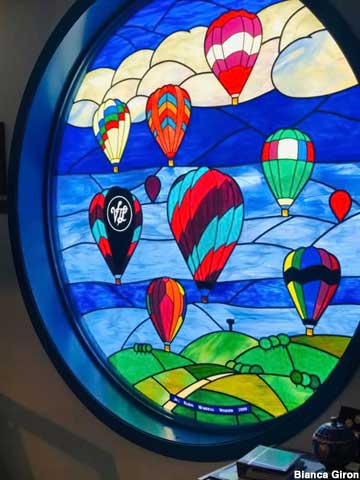 Balloon stained glass.