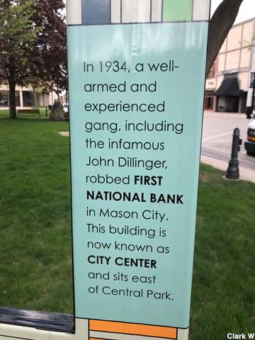 Bank robbery sign.