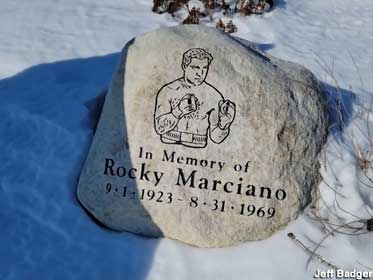 Rocky Marciano crash memorial.