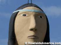 Giant Statue of Pocahontas.