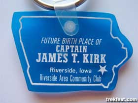 Keychain, Future Birthplace of James T. Kirk.