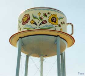 Coffee Cup Water Tower.