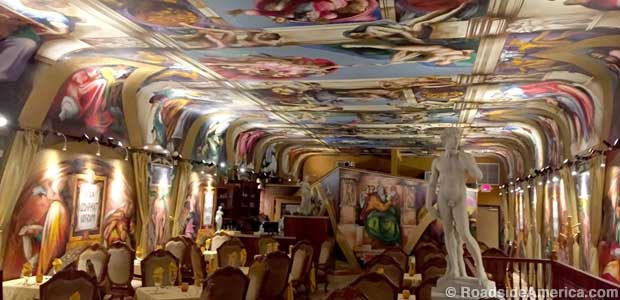 Sistine Chapel in Spray Paint.