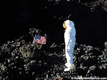 Flag planting at Craters of the Moon.