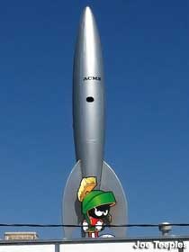 Marvin the Martian rocket.
