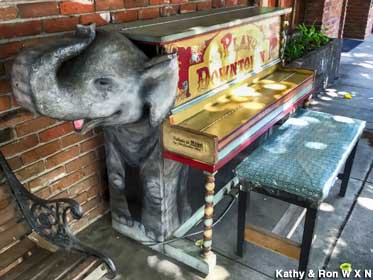 Elephant piano tribute.