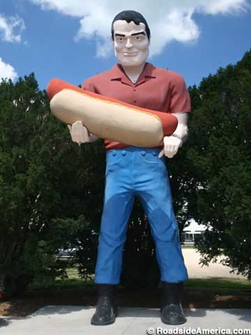 Hot Dog Muffler Man.
