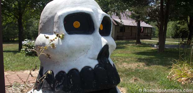 Yard skull.