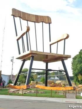 Giant chair.