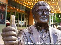 Roger Ebert Statue.