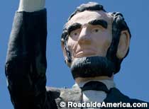 Abe Lincoln statue.