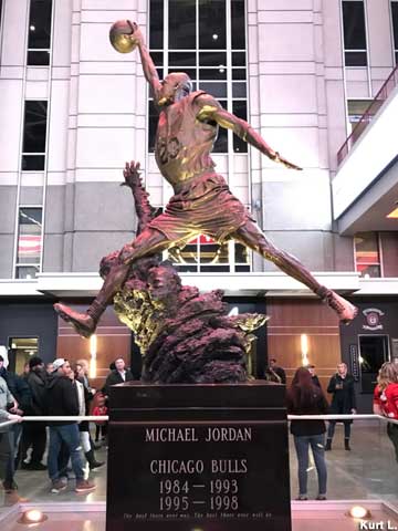 Michael Jordan Statue.