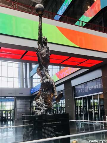 Michael Jordan statue.