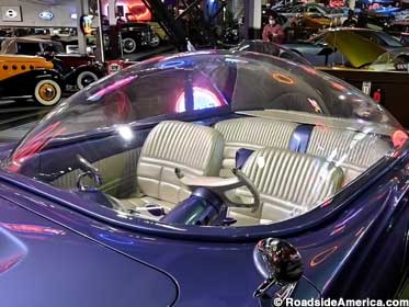 The 1955 Beatnik has the world's largest automotive bubble top.