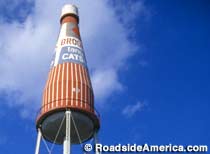 World's Largest Catsup Bottle.