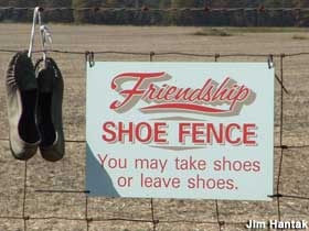 Friendship Shoe Fence.