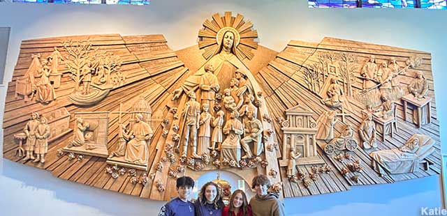 Largest religious wood carving.