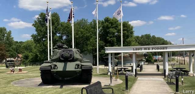 Veterans memorial park.