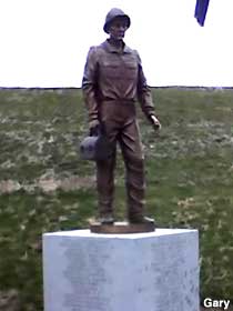 Ammo Plant Worker statue.