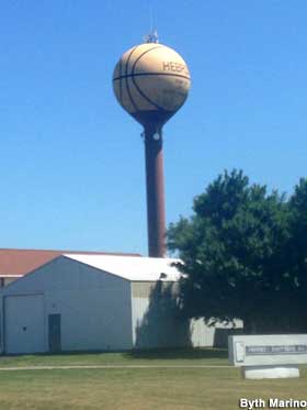 Basketball Water Tower.