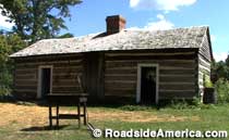 Lincoln log cabin.