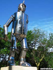 Tin Man sculpture.