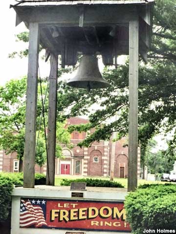 Liberty Bell replica.