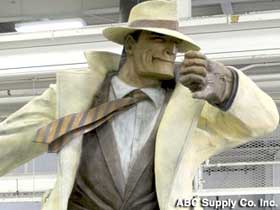 Dick Tracy statue.