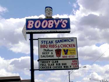 Booby's sign.