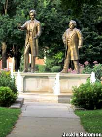 Lincoln vs. Douglas Fountain.