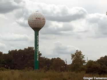 Water tower.