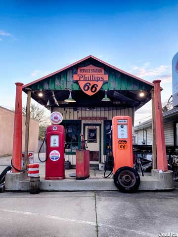 Mahan's Gas Station.