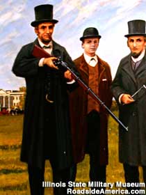 Lincoln shooting rifle.