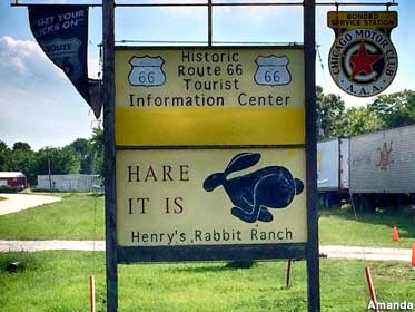 Hare It Is sign.