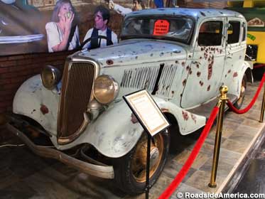 Bonnie and Clyde movie death car.
