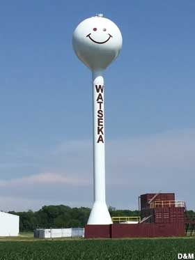 Smiley Face water tower.