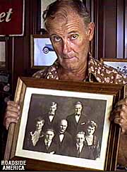Max Nordeen and an old family portrait.