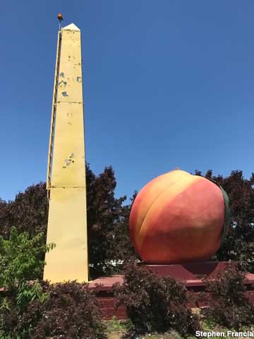 Obelisk and Peach.