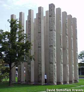 Veterans Memorial in Columbus, Indiana.