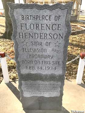 Birthplace of Florence Henderson.