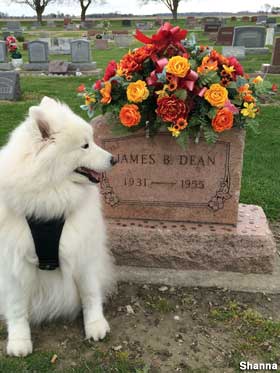James Dean grave.