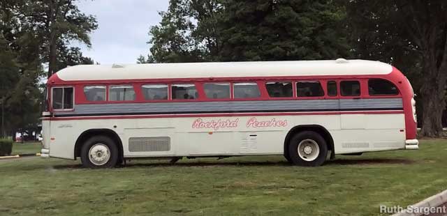 Rockford Peaches Bus.